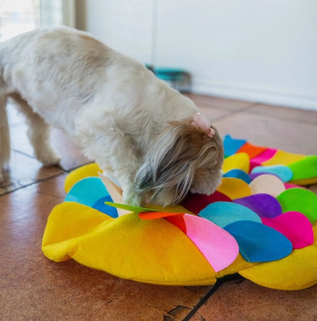 Petique Snuffle Mat Puzzle Pad – Nose-Work Enrichment (27.3" × 24")